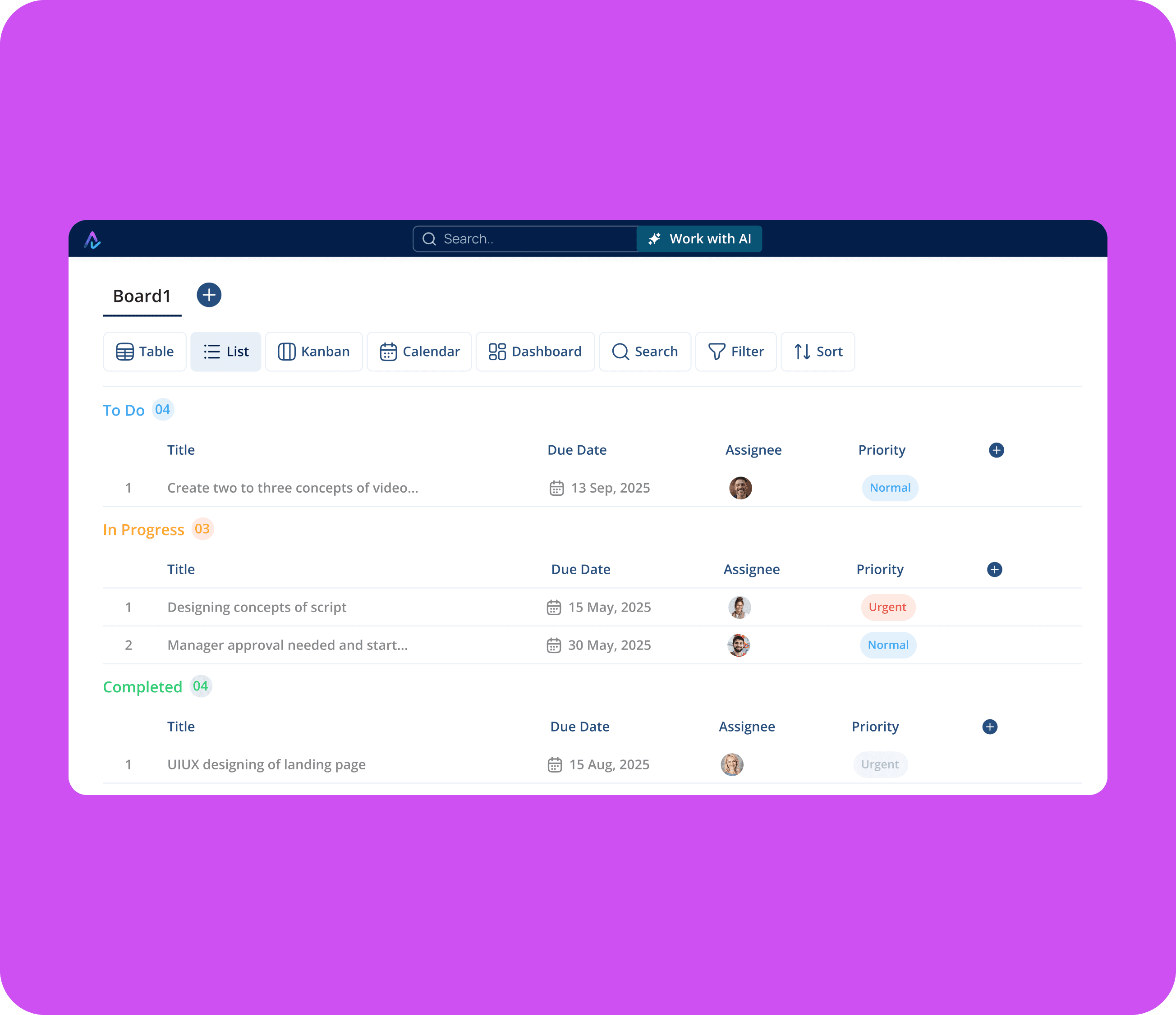 Project & Task Management